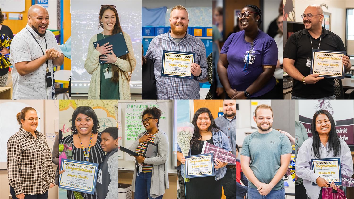 LISD Paraprofessionals Receive $124,500 Worth of Grants to Continue Their Teaching Careers